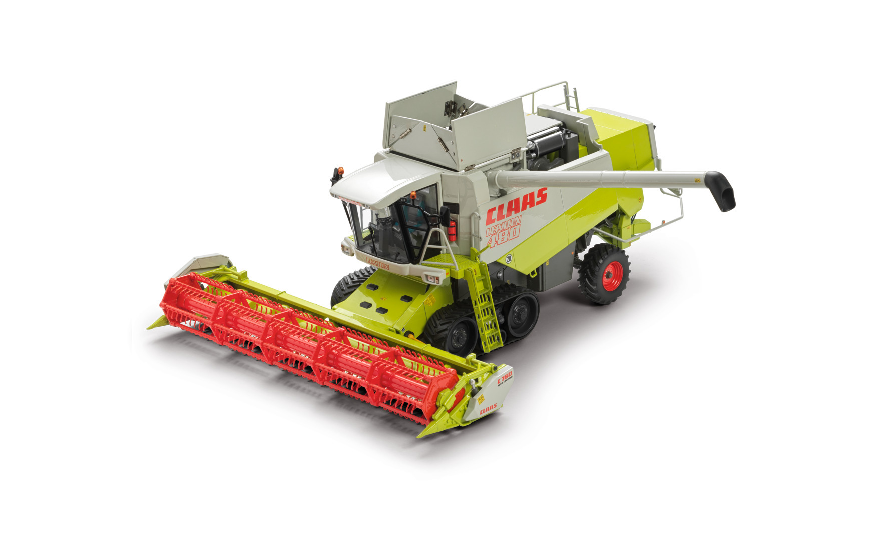 Claas Lexion 480 Terra Trac + C750 Limited Edition 2000 stuks - 1:32